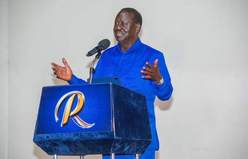 File image of Azimio leader Raila Odinga